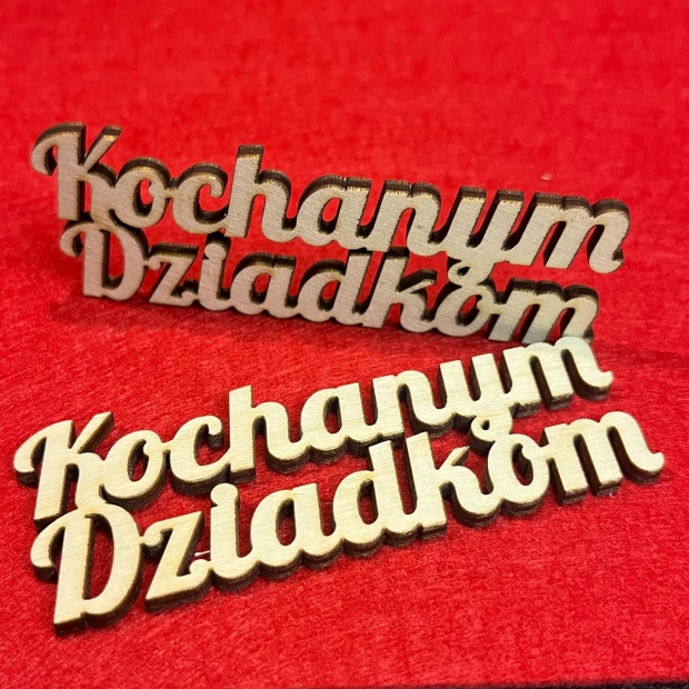 Dekor napis: Kochanym Dziadkom