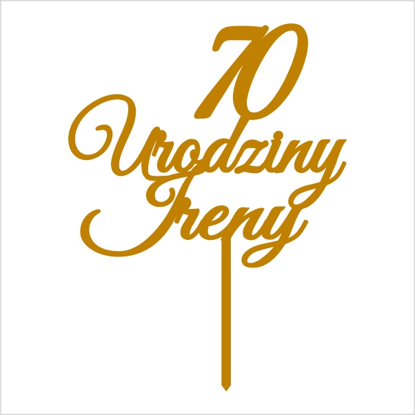 Topper Urodziny Wiek Imię