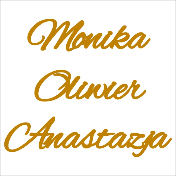 Topper dowolne imię