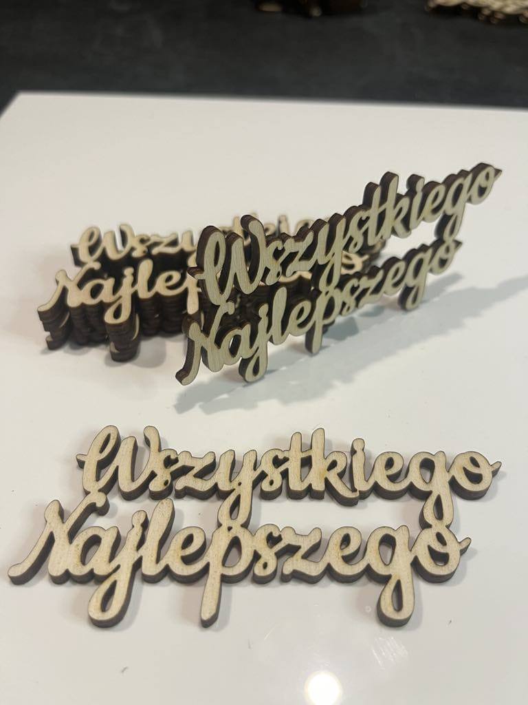 Dekor napis: Wszystkiego Najlepszego