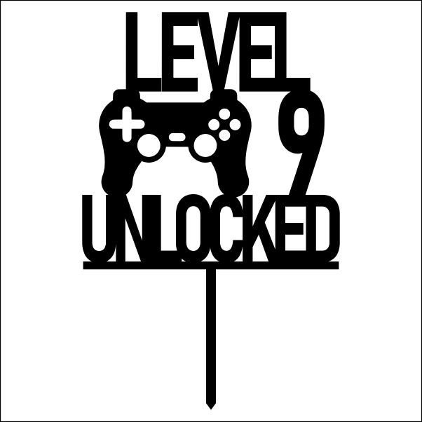 Topper: Urodziny + Wiek + grafika dla fana gier