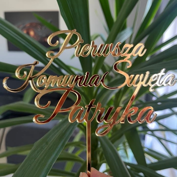 Topper: Pierwsza Komunia Święta + Imię