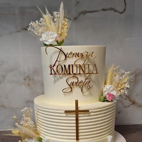 Dekor: Pierwsza Komunia Święta - na bok tortu - obrazek 2