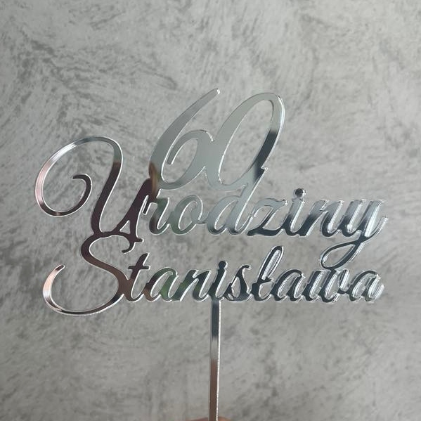 Topper: Urodziny + Wiek + Imię - obrazek 2