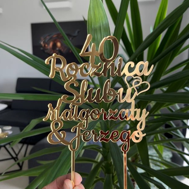 Topper: Rocznica Ślubu + Imiona