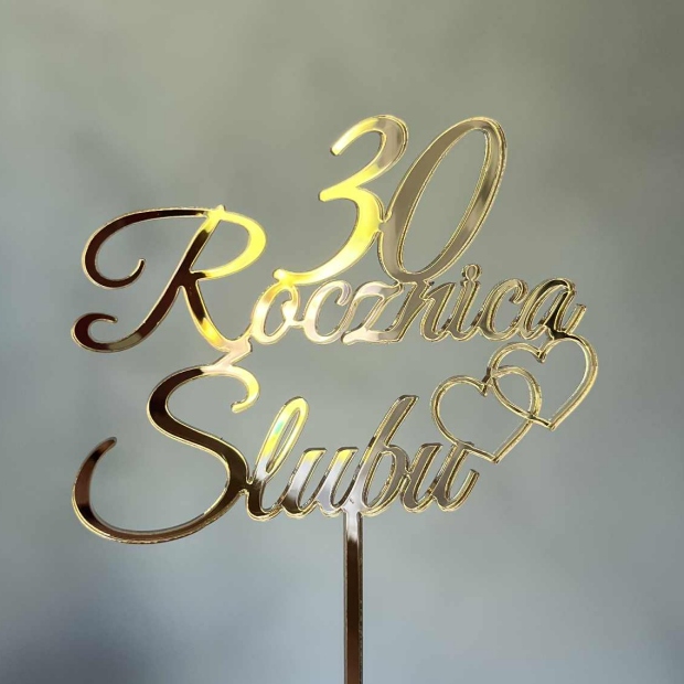 Topper: Rocznica Ślubu + Liczba - obrazek 2
