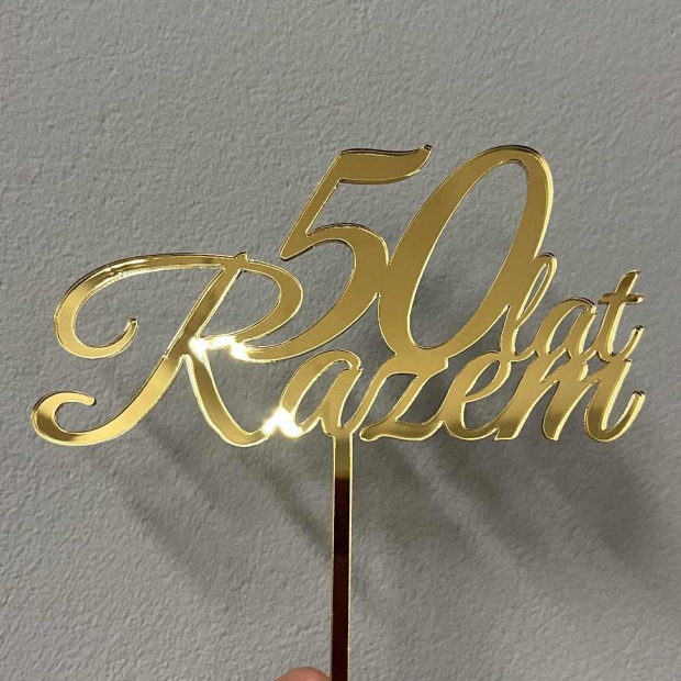 Topper: 50 lat Razem - dowolna Liczba