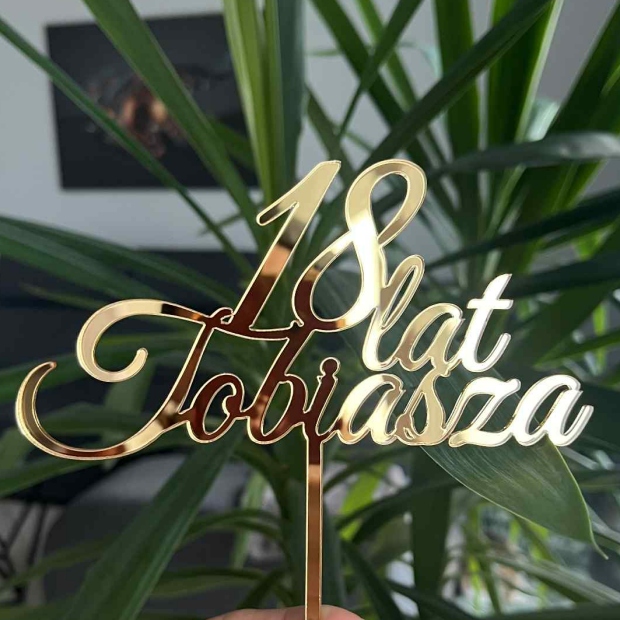 Topper: Urodziny + Wiek + Imię