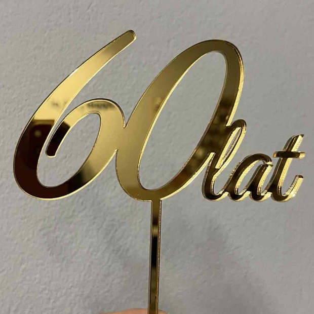 Topper: 30, 40, 50 lat - dowolna Liczba