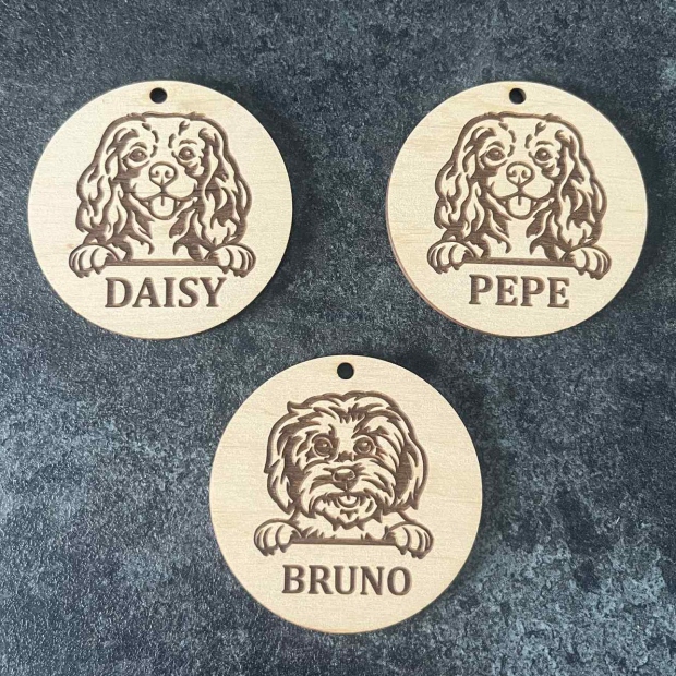 Ozdoba choinkowa: Pies, Kot + Rasa + Imię - obrazek 2