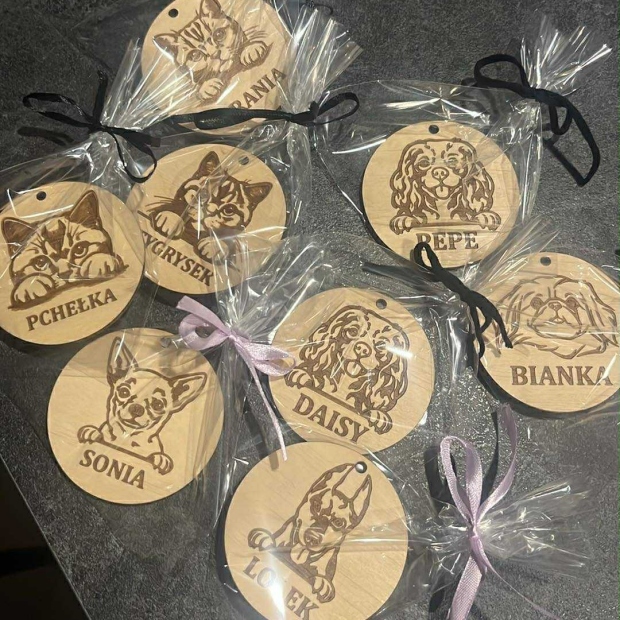 Ozdoba choinkowa: Pies, Kot + Rasa + Imię - obrazek 5